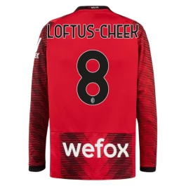 AC Milan Voetbaltenue Loftus-Cheek 8 2023-2024 Thuisshirt - L/S