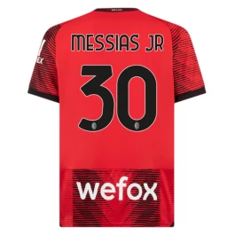 AC Milan Voetbaltenue Messias Jr 30 2023-2024 Thuisshirt
