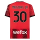 AC Milan Voetbaltenue Messias Jr 30 2023-2024 Thuisshirt