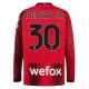 AC Milan Voetbaltenue Messias Jr 30 2023-2024 Thuisshirt - L/S