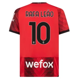 AC Milan Voetbaltenue Rafa Leao 10 2023-2024 Thuisshirt