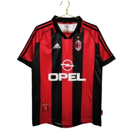 AC Milan Voetbaltenue Retro 1998-1999 Thuisshirt