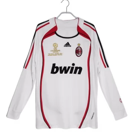 AC Milan Voetbaltenue Retro 2006-2007 Uitshirt - L/S