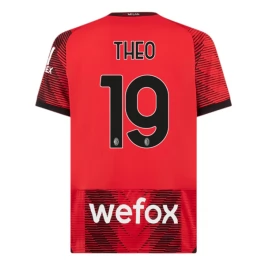 AC Milan Voetbaltenue Theo 19 2023-2024 Thuisshirt