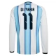 Argentinië Di Maria 11 Thuisshirt WK 2026 Lange Mouwen