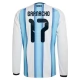 Argentinië Garnacho 17 Thuisshirt WK 2026 Lange Mouwen