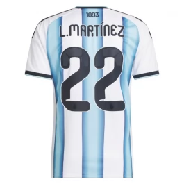 Argentinië L.Martinez 22 Thuisshirt WK 2026