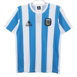 Argentinië Thuisshirt Retro 1986 Voetbaltenue