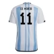 Argentinië Voetbaltenue Di María 11 2022 Thuisshirt