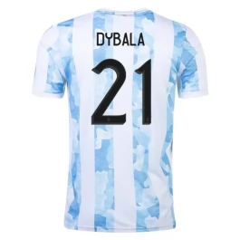 Argentinië Voetbaltenue Dybala 21 2021 Thuisshirt