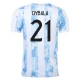 Argentinië Voetbaltenue Dybala 21 2021 Thuisshirt