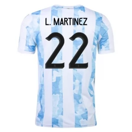 Argentinië Voetbaltenue L. Martin 22 2021 Thuisshirt