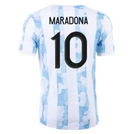Argentinië Voetbaltenue Maradona 10 2021 Thuisshirt