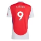 Arsenal G.Jesus 9 Thuisshirt 2024-2025 Voetbaltenue