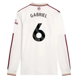 Arsenal Gabriel 6 Third Shirt 2025-2026 L/S Voetbaltenue