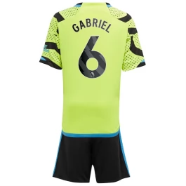 Arsenal Gabriel 6 Uitshirt Kids 2023-2024 Voetbaltenue