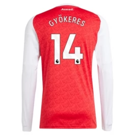 Arsenal Gyökeres 14 Thuisshirt 2025-2026 L/S Voetbaltenue