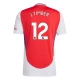 Arsenal J.Timber 12 Thuisshirt 2024-2025 Voetbaltenue