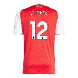 Arsenal J.Timber 12 Thuisshirt 2025-2026 Voetbaltenue