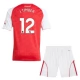 Arsenal J.Timber 12 Thuisshirt Kids 2025-2026 Voetbaltenue