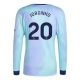 Arsenal Jorginho 20 Third Shirt 2024-2025 L/S Voetbaltenue