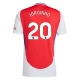 Arsenal Jorginho 20 Thuisshirt 2024-2025 Voetbaltenue