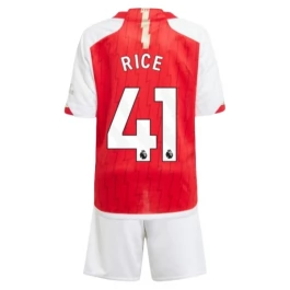 Arsenal Rice 41 Thuisshirt Kids 2023-2024 Voetbaltenue