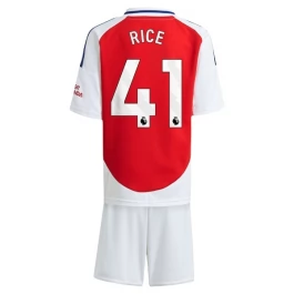 Arsenal Rice 41 Thuisshirt Kids 2024-2025 Voetbaltenue