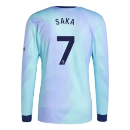 Arsenal Saka 7 Third Shirt 2024-2025 L/S Voetbaltenue