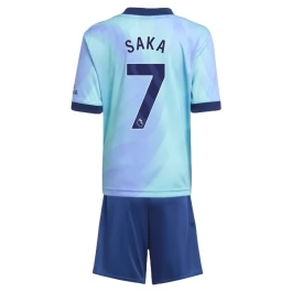 Arsenal Saka 7 Third Shirt Kids 2024-2025 Voetbaltenue