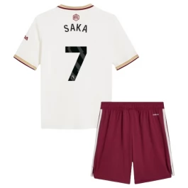 Arsenal Saka 7 Third Shirt Kids 2025-2026 Voetbaltenue