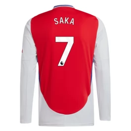Arsenal Saka 7 Thuisshirt 2024-2025 L/S Voetbaltenue