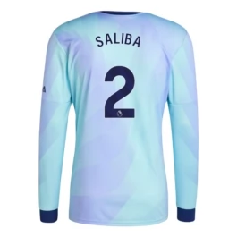 Arsenal Saliba 2 Third Shirt 2024-2025 L/S Voetbaltenue