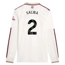 Arsenal Saliba 2 Third Shirt 2025-2026 L/S Voetbaltenue