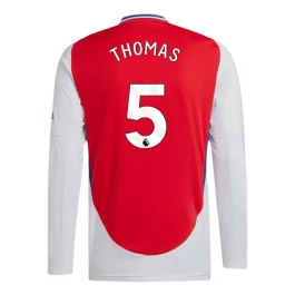 Arsenal Thomas 5 Thuisshirt 2024-2025 L/S Voetbaltenue