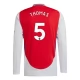 Arsenal Thomas 5 Thuisshirt 2024-2025 L/S Voetbaltenue