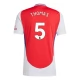 Arsenal Thomas 5 Thuisshirt 2024-2025 Voetbaltenue