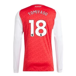 Arsenal Tomiyasu 18 Thuisshirt 2025-2026 L/S Voetbaltenue