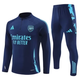Arsenal Trainingspakken 2024-25 - 1-4 Zip Marineblauw