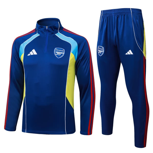 Arsenal Trainingssweaterpak 2025-26 - 1-4 Zip Blauw Arsenal Trainingssweaterpak 2025-26 - 1-4 Zip Blauw