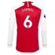 Arsenal Voetbaltenue Gabriel 6 2023-2024 Thuisshirt - L/S