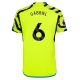 Arsenal Voetbaltenue Gabriel 6 2023-2024 Uitshirt