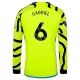 Arsenal Voetbaltenue Gabriel 6 2023-2024 Uitshirt - L/S