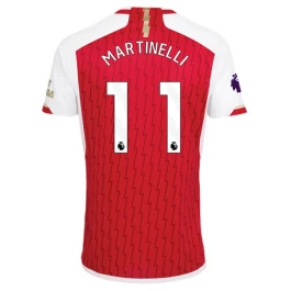 Arsenal Voetbaltenue Martinelli 11 2023-2024 Thuisshirt
