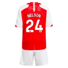 Arsenal Voetbaltenue Nelson 24 2023-2024 Thuisshirt Kids