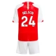Arsenal Voetbaltenue Nelson 24 2023-2024 Thuisshirt Kids