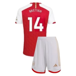 Arsenal Voetbaltenue Nketiah 14 2023-2024 Thuisshirt Kids