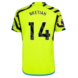 Arsenal Voetbaltenue Nketiah 14 2023-2024 Uitshirt