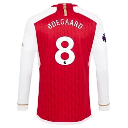 Arsenal Voetbaltenue Odegaard 8 2023-2024 Thuisshirt - L/S