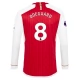Arsenal Voetbaltenue Odegaard 8 2023-2024 Thuisshirt - L/S
